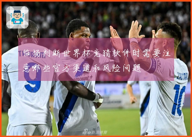 临场判断世界杯竞猜软件时需要注意哪些官方渠道和风险问题