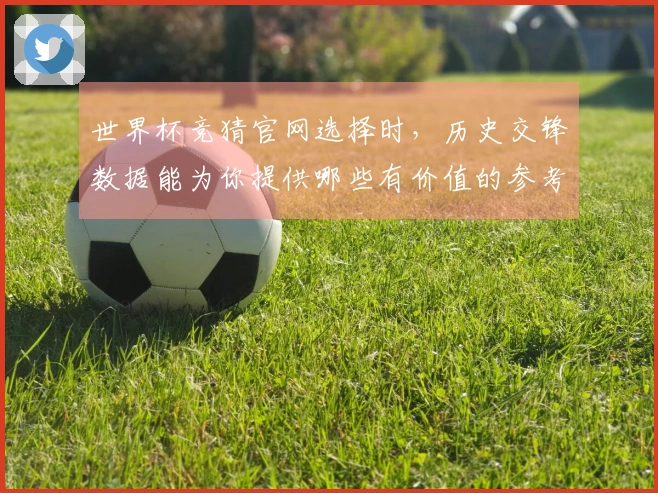 世界杯竞猜官网选择时，历史交锋数据能为你提供哪些有价值的参考？