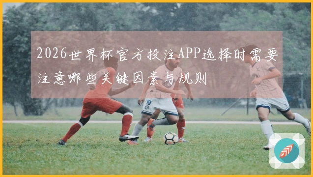 2026世界杯官方投注APP选择时需要注意哪些关键因素与规则